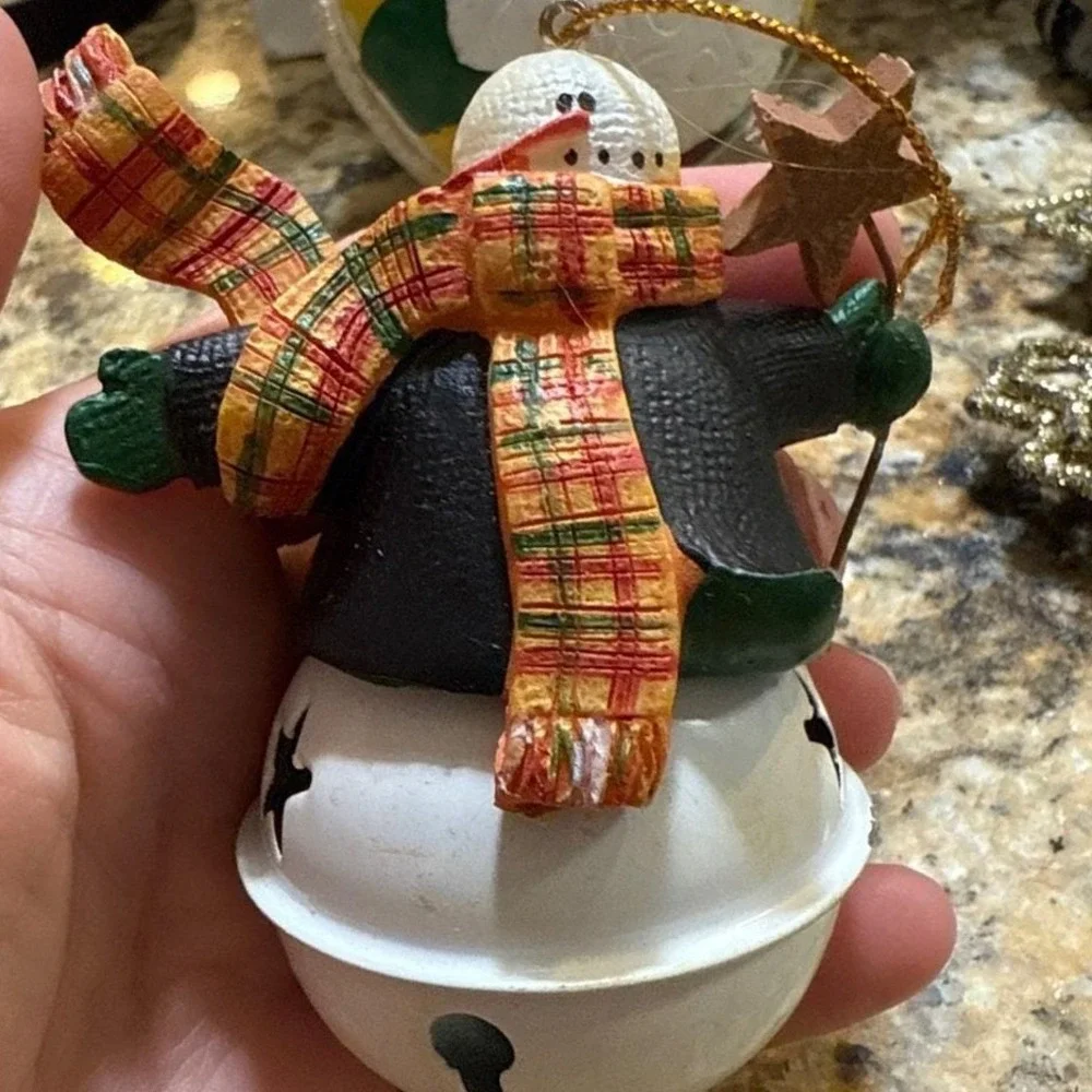 Merry Brite Holiday Time Christmas Ornaments Lot, Boxed & Unboxed, Snowman‎